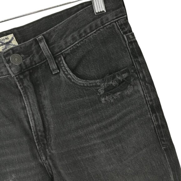 Citizens of Humanity Sasha Twist Crop Low Slung Flare Jeans Size 24 Safety Pins - Picture 3 of 14